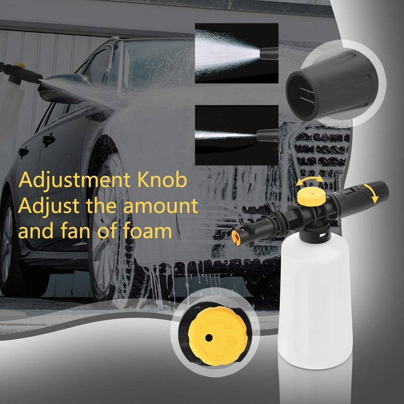 FUNTECK Foam Cannon for Karcher K Series, Adjustable Snow Cannon Foam Lance kit, Compatible with Karcherâ€™s K2/K3/K4/K5/K6/K7 Pressure Washer - Image 3